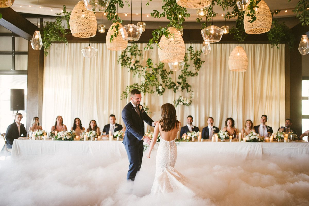 bride and groom first dance cass winery